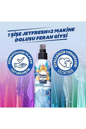 Yumoş Jet Fresh Giysi Spreyi Lilyum 200 ml