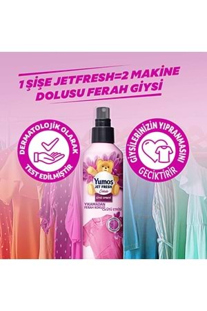 Yumoş Jet Fresh Giysi Spreyi Orkide 200 ml.