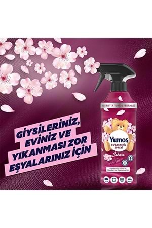 Yumoş Ev ve Tekstil Spreyi Sakura 450 ml