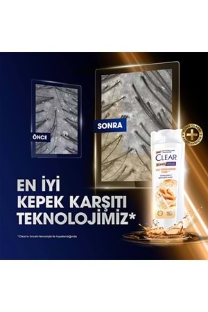 Clear Şampuan Saç Dökülmesine Karşı Zencefil Özü 350 ml