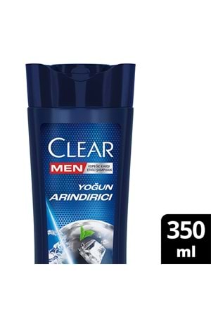 Clear Men Şampuan Yoğun Arındırıcı Kömür Kepeğe Karşı Etkili 350 ml
