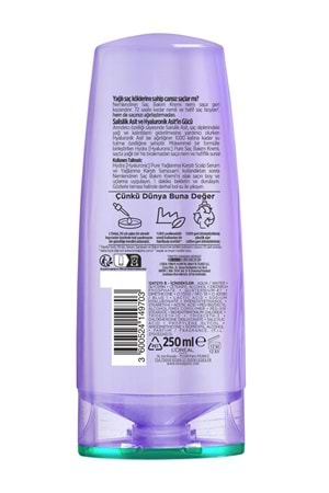 Loreal Paris Elseve Hydra [hyaluronic] Pure Salisilik Asit Içeren Yağlanma Karşıtı Nemlendirici Saç Kremi 250ml