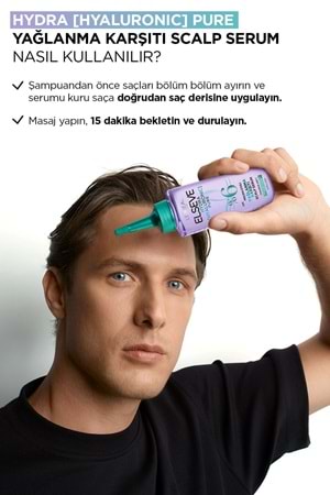 Loreal Paris Elseve Hydra[hyaluronic] Pure Salisilik Asit Içeren Yağlanma Karşıtı Peeling Etkili Saç Derisi Serumu 102ml