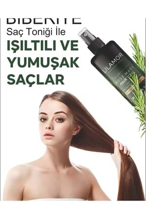 Lilamor Biberiye Suyu Dökülme Karşıtı ve Hızlı Uzamaya Yardımcı Tonik 250ml