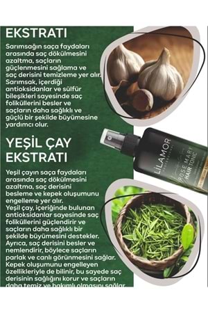 Lilamor Biberiye Suyu Dökülme Karşıtı ve Hızlı Uzamaya Yardımcı Tonik 250ml