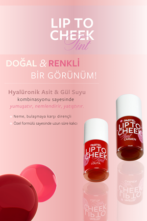 Pastel Plump Up Dolgunlaştıran Dudak Parlatıcısı 204 Spicy Sweet & Lip To Cheek Tint Carmen5.3 ml - 9.6 ml
