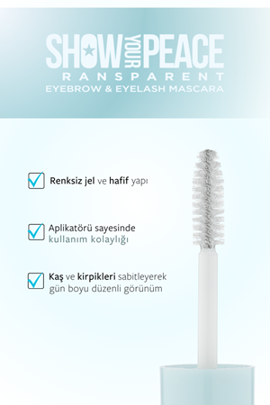 Show By Pastel Show Your Lumos Dudak Parlatıcısı & Show Your Peace Transparan Kaş ve Kirpik Maskarası2.3 ml - 4.5 g