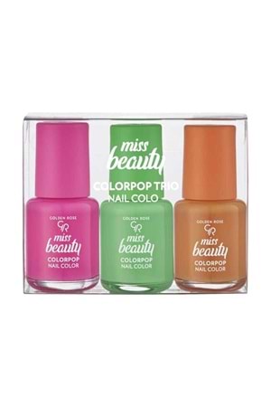 Golden Rose Miss Beauty Colorpop Trio Nail Colors - Oje Seti