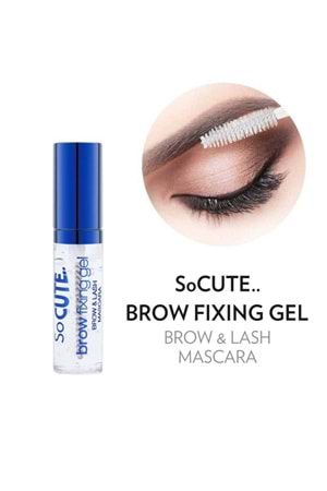 Golden Rose So Cute Brow Fixing Gel Brow&Lash Mascara - 01 Clear - Kaş Ve Kirpik Sabitleyici
