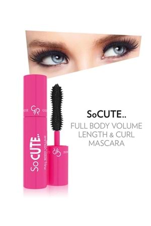 Golden Rose So Cute Full Body Volume Length&Curl Mascara - Black - Mini Maskara