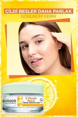 Garnier C Vitamini Parlak Günlük Aydınlatıcı Krem 50ML