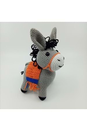 Artvin Amigurumi Organik Örgü Oyuncak Eşek