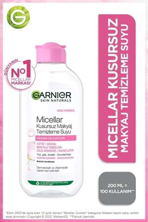 Garnier Micellar Kusursuz Makyaj Temizleme Suyu 200ml