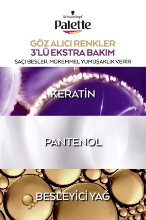 Palette Göz Alıcı Renkler Saç Boyası No : 1.0 Siyah