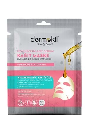 Dermokil Hyaluronik Asit Serum Kağıt Maske 28 gr.