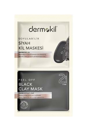 Dermokil Soyulabilir Siyah Maske 2*7.5 ml.