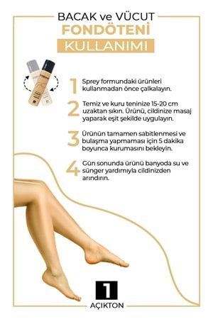 Bebak Bacak Fondöteni No:1 Light Açık Ton 75 Ml