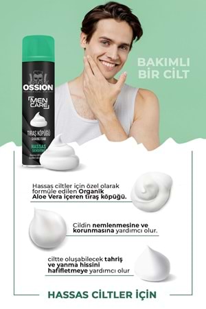 Morfose Ossion Hassas Ciltlere Özel Tıraş Köpüğü 200 ml