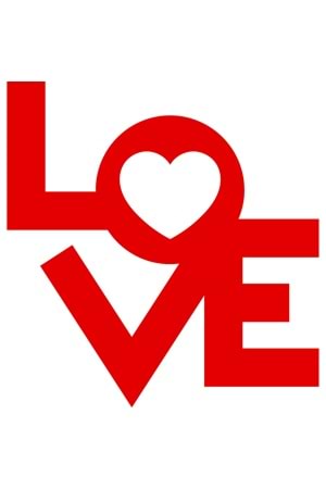 Win Ovro Premium Ultra Beyaz Porselen Kupa Bardak Çift Yönlü Baskılı - Love Kalp Aşk