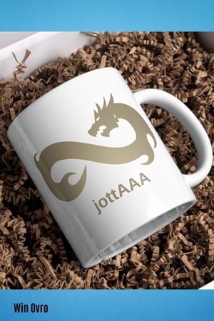 Win Ovro Premium Beyaz Porselen Hediye Çift Yön Baskılı Kupa Bardak - Eternal Fire jottAAA