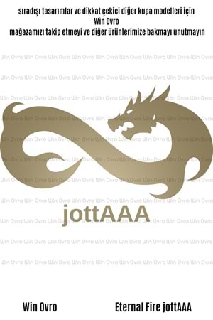 Win Ovro Premium Beyaz Porselen Hediye Çift Yön Baskılı Kupa Bardak - Eternal Fire jottAAA