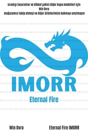 Win Ovro Premium Beyaz Porselen Hediye Çift Yön Baskılı Kupa Bardak - Eternal Fire IMORR