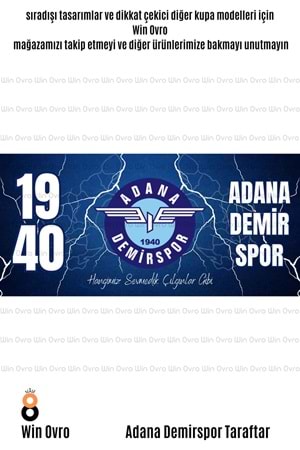 Win Ovro Premium Beyaz Porselen Hediye Çift Yön Baskılı Kupa Bardak - Adana Demirspor Taraftar