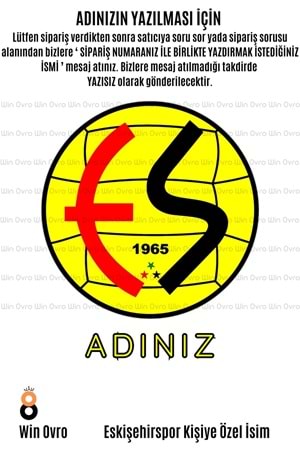 Win Ovro Premium Beyaz Porselen Hediye Çift Yön Baskılı Kupa Bardak - Eskişehirspor Kişiye Özel İsim