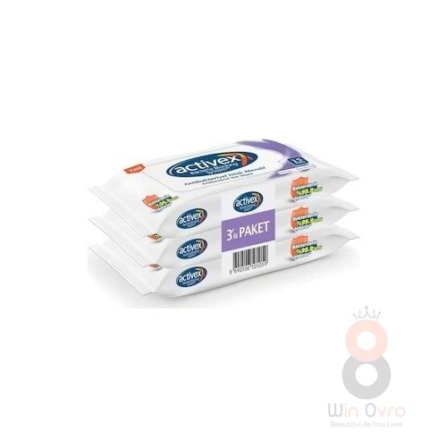 Activex Antibakteriyal Hassas Islak Mendil 15 x 3 Paket