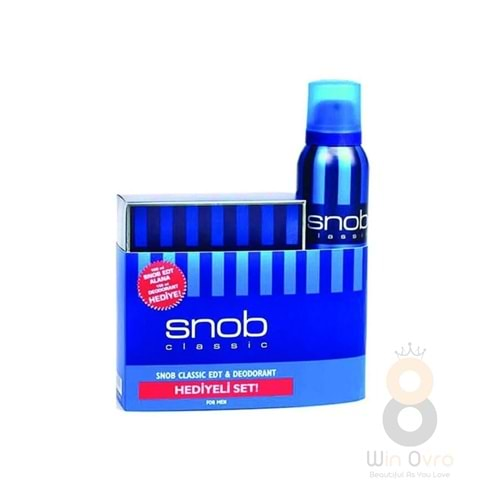 Snob Classıc Edt 100ml Deodorant 150ml Erkek Parfüm Seti