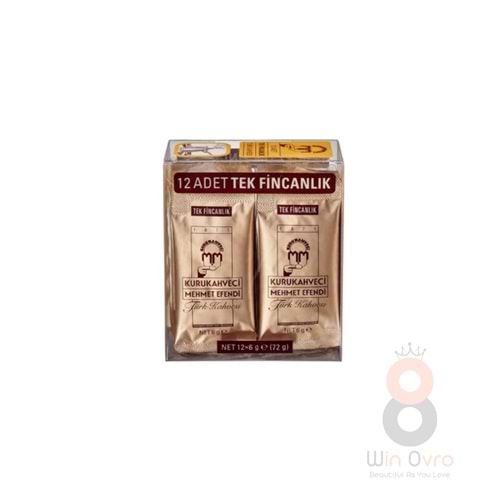 KuruKahveci Mehmet Efendi Çekilmiş Türk Kahvesi 12 x 6 Gr.