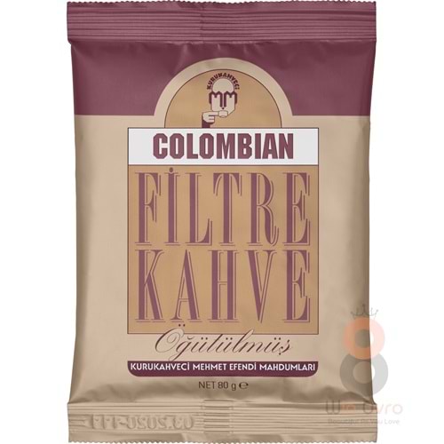 KuruKahveci Mehmet Efendi Colombian Filtre Kahve 80 gr
