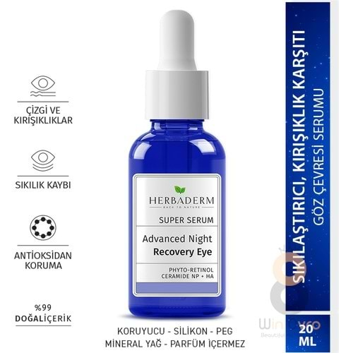 Herbaderm Superserum Gözçevresi Yoğun Onarıcı Gece Komp