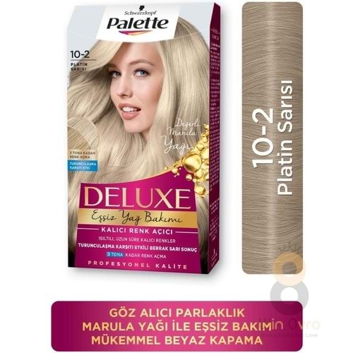 Palette Deluxe Yoğun Renkler 10-2 Platin Sarısı Saç Boyası