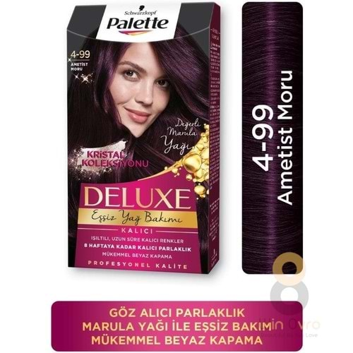 Palette Deluxe Yoğun Renkler 4-99 Ametist Moru Kadın Saç Boyası