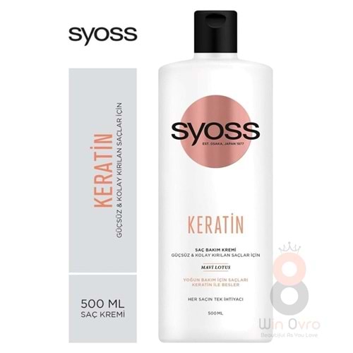 Syoss Keratin Mükemmelliği Saç Kremi 500 Ml Lotus