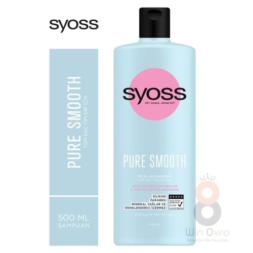 Syoss Pure Micellar Ağırlaştırmayan Derinlemesine Bakım Şampuan 500 ml