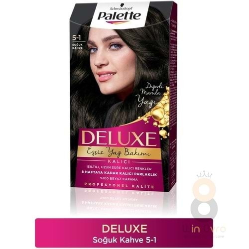 Palette Deluxe Yoğun Renkler 5-1 Soğuk Kahve Saç Boyası