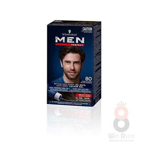 Men Perfect Saç Boyası Kahve Siyah 80 - 50 ml
