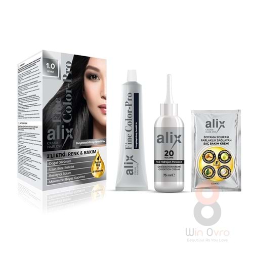 Alix Saç Boyası 1.0 Siyah 50 ml.
