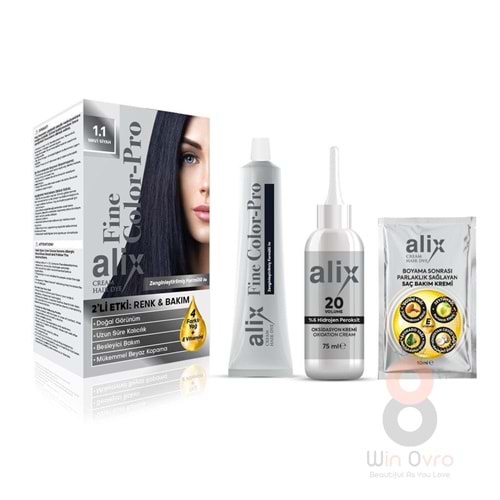 Alix Saç Boyası 1.1 Mavi Siyah 50 ml