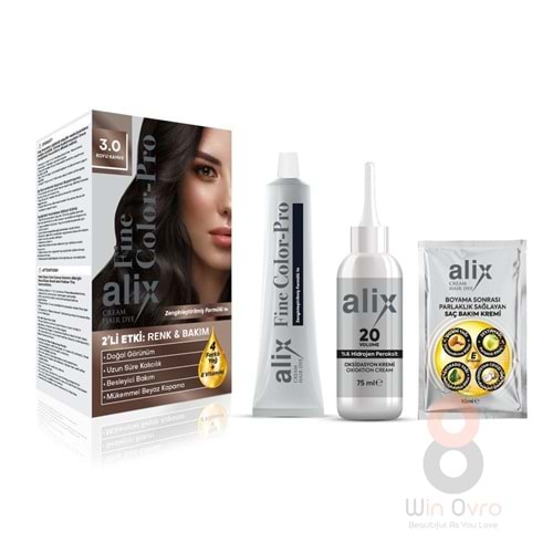 Alix Saç Boyası 3.0 Koyu Kahve 50 ml
