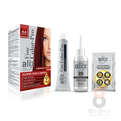 Alix Saç Boyası 4.6 Ateş Kızılı 50 ml