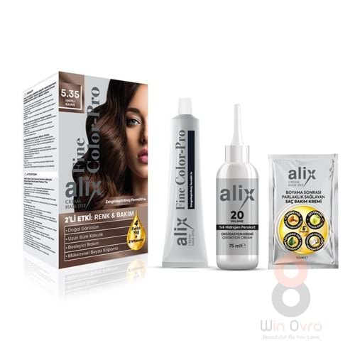 Alix Saç Boyası 5.35 Işıltılı Kahve 50 ml