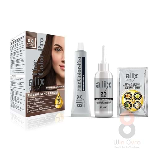 Alix Saç Boyası 5.8 Büyüleyici Kahve 50 ml