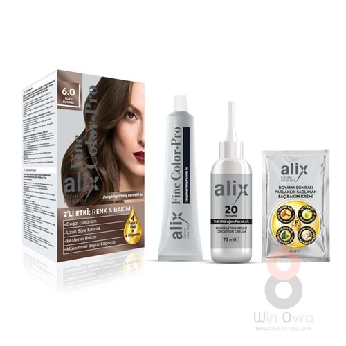 Alix Saç Boyası 6.0 Koyu Kumral 50 ml