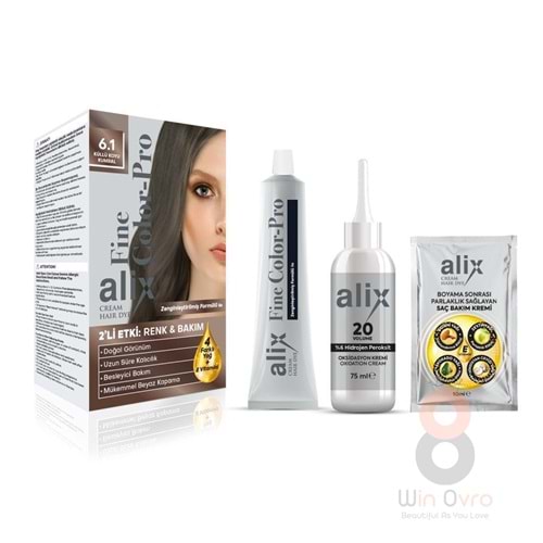 Alix Saç Boyası 6.1 Küllü Koyu Kumral 50 ml