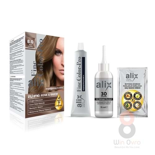 Alix Saç Boyası 8.0 Açık Kumral 50 ml