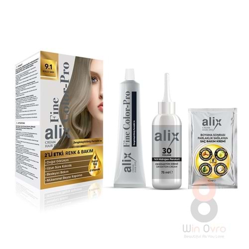 Alix Saç Boyası 9.1 Küllü Sarı 50 ml.
