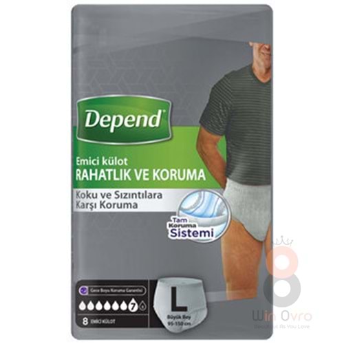Depend Emici Külotbüyük Boy Erkek 8li